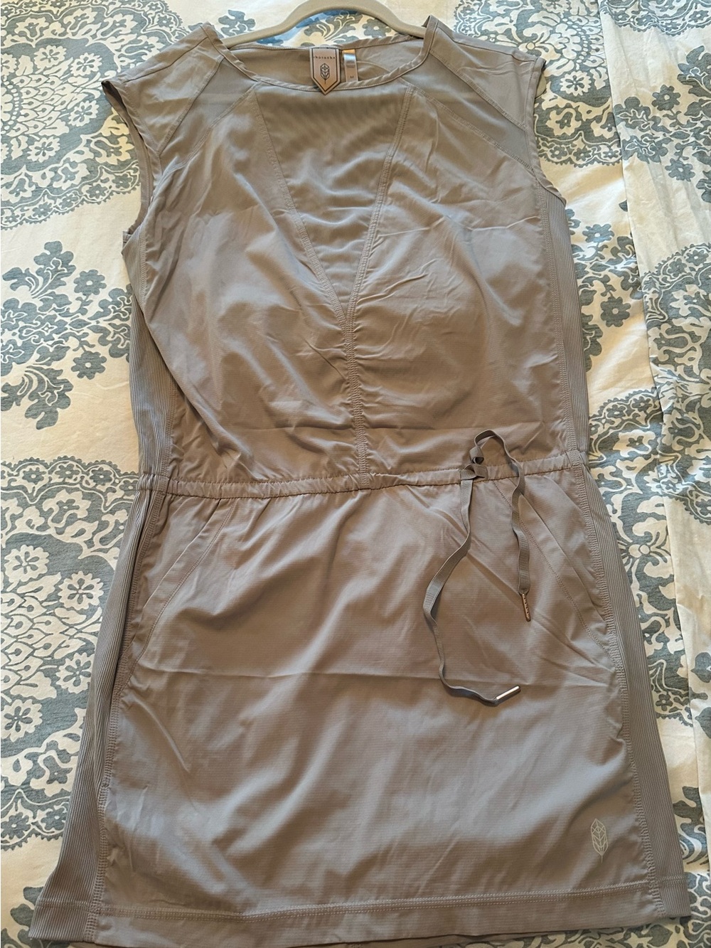 Indygena Laco Activewear Dress Drawstring Waist with Pockets in light Gray M - Picture 8 of 11